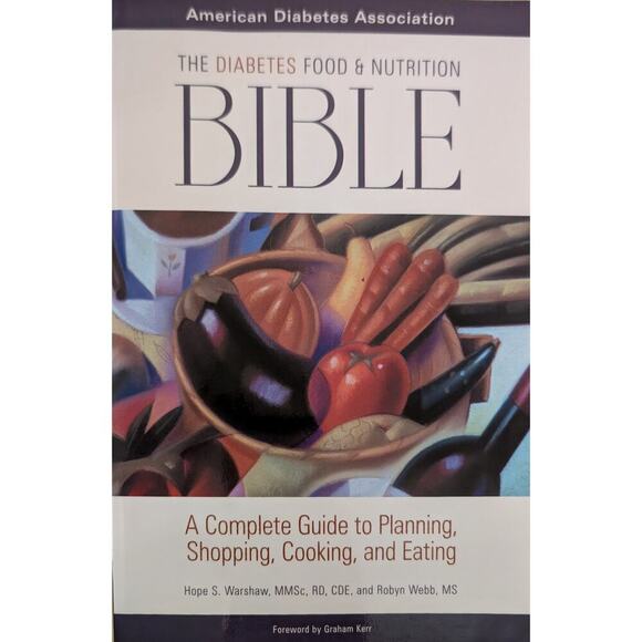 ☀️The Diabetes Food and Nutrition Bible by Hope Warshaw - Picture 1 of 2